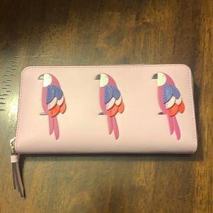 Kate Spade Parrot Flock Party wallet